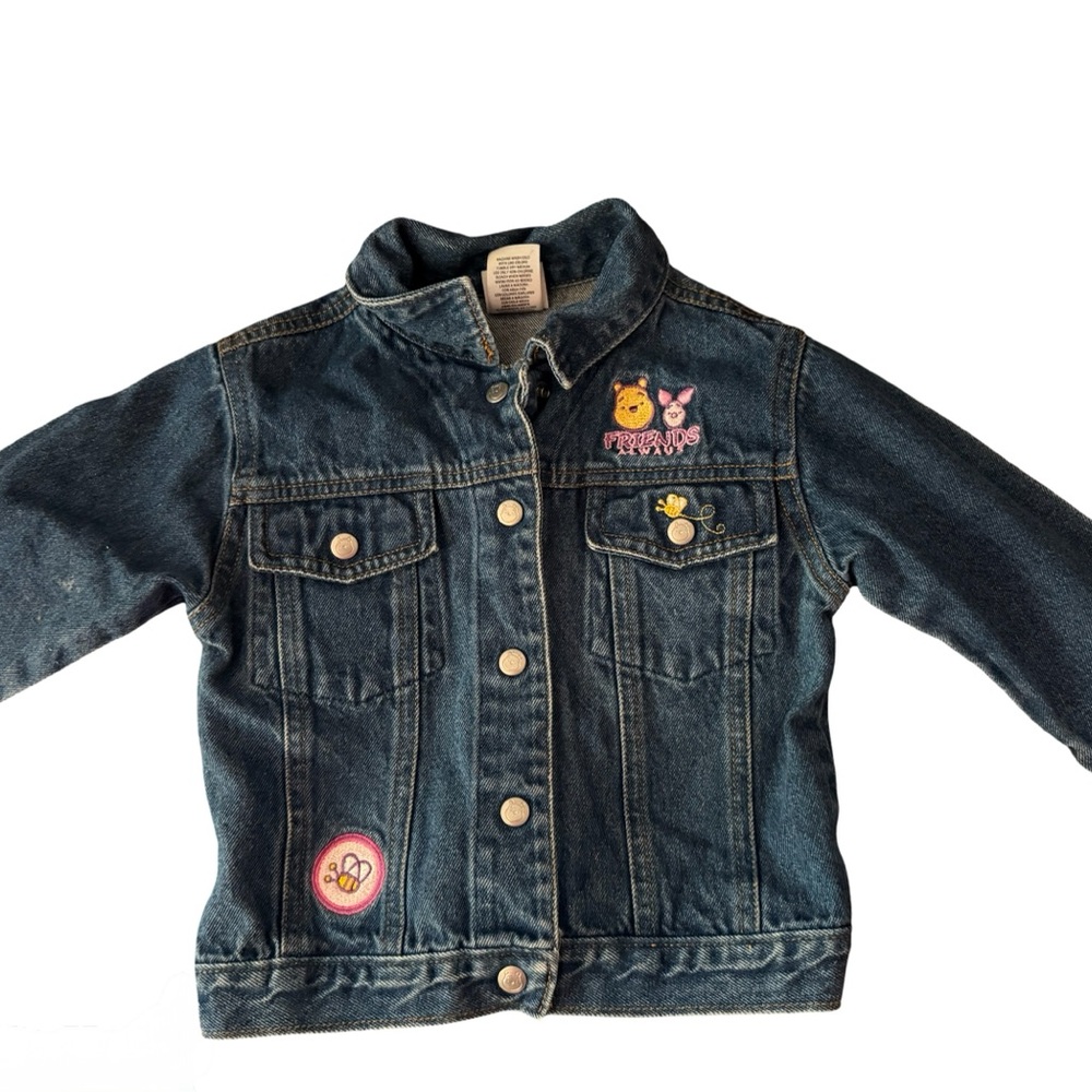 Vintage Disney Winnie the Pooh Denim Jacket - Dark Blue